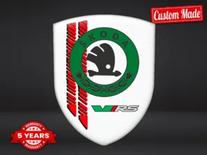 Skoda Autoaufkleber Premium Stern Modern